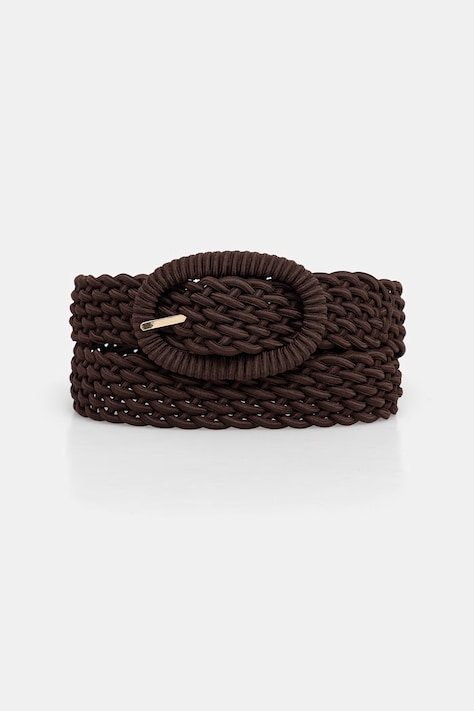 Answear.LAB pasek pleciony damski brązowy