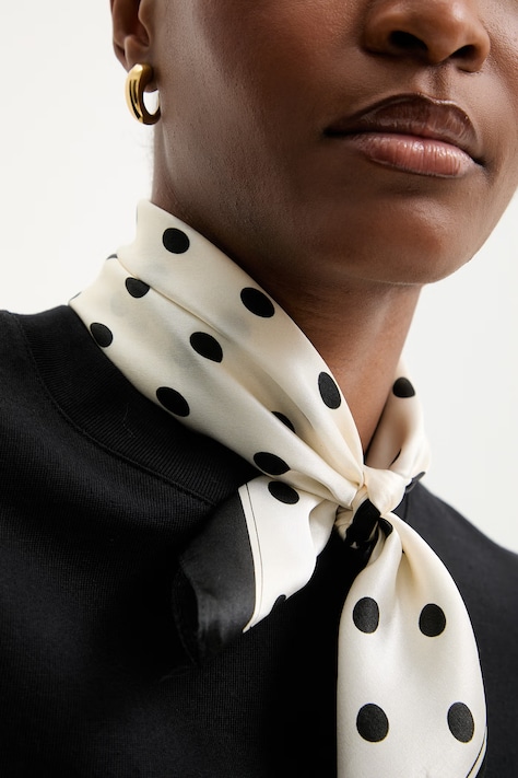 Answear.LAB chusta jedwabna z kolekcji Unscripted damska kolor biały