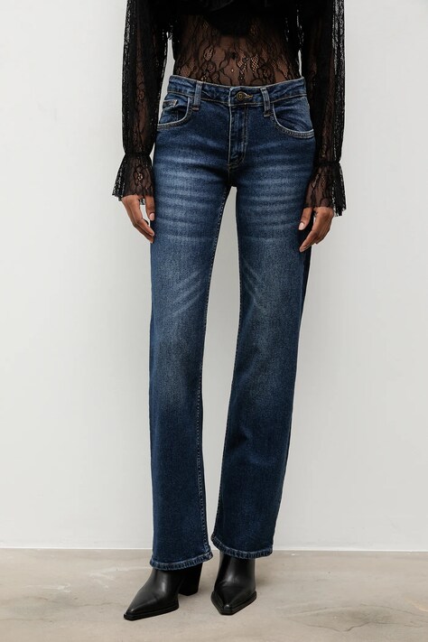 Answear.LAB jeansy damskie kolor niebieski