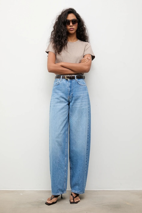 Answear.LAB jeansy damskie kolor niebieski