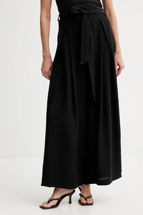 Answear.LAB spodnie damskie kolor czarny szerokie high waist