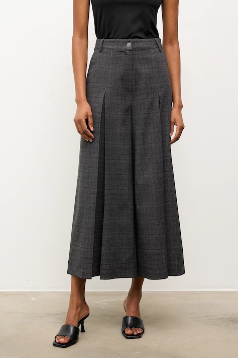 Answear.LAB spodnie damskie kolor szary szerokie high waist