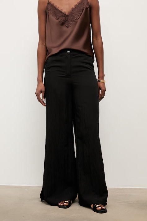 Answear.LAB spodnie damskie z wiskozą czarne high waist