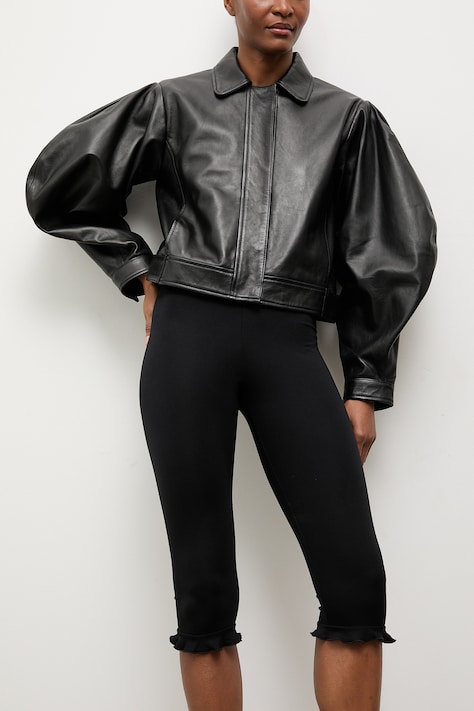 Answear.LAB legginsy damskie kolor czarny gładkie