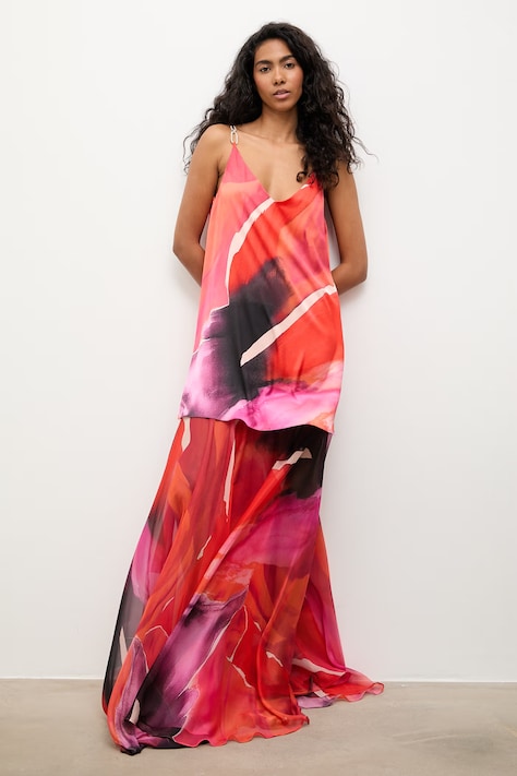 Answear.LAB sukienka letnia pomarańczowa