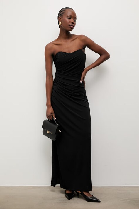 Answear.LAB sukienka czarna gładka