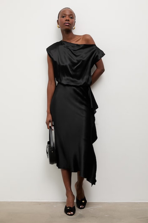 Answear.LAB сукня чорна однотонна