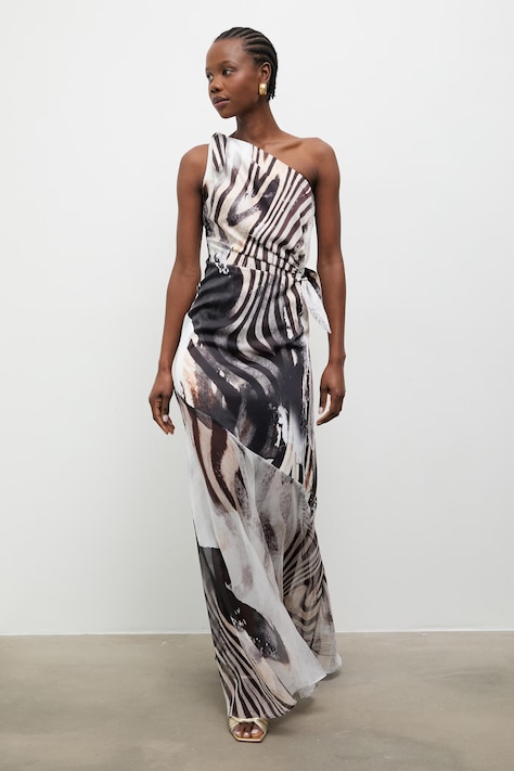 Answear.LAB sukienka drapowana biała