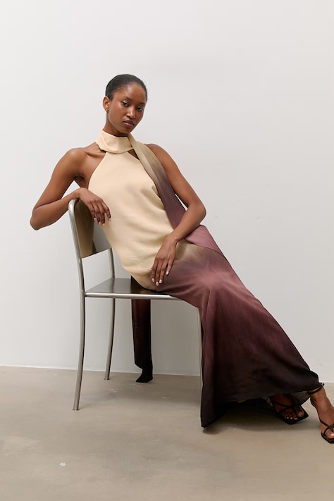 Answear.LAB vestito con lyocell beige