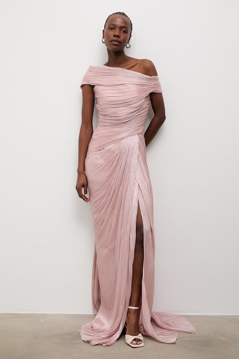 Answear.LAB sukienka gorsetowa różowa gładka