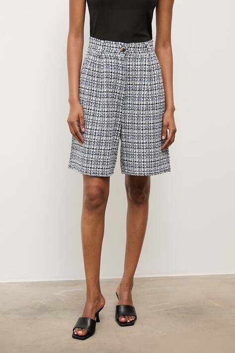 Answear.LAB szorty damskie granatowe high waist