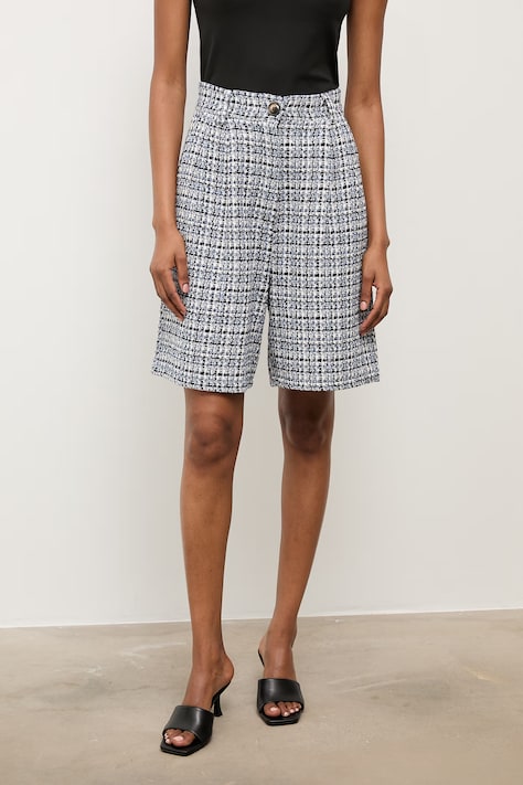 Answear.LAB szorty damskie granatowe high waist