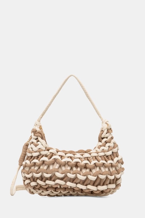 Answear.LAB torebka crossbody damska bawełniana brązowa