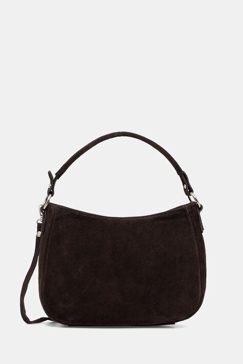 Answear.LAB torebka zamszowa kolor brązowy