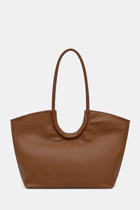 Answear.LAB torebka shopper damska skórzana brązowa