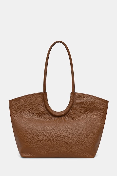 Answear.LAB torebka shopper damska skórzana brązowa