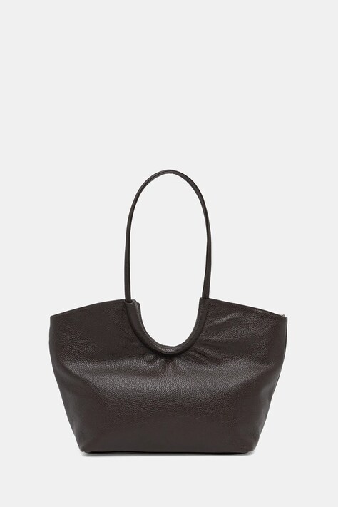 Answear.LAB torebka skórzana kolor brązowy