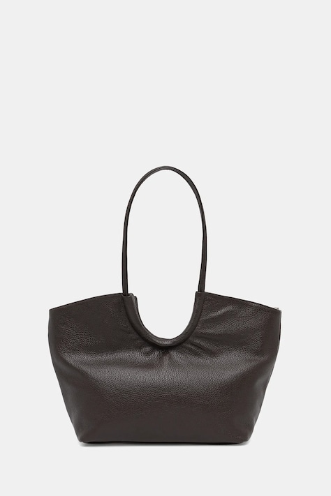 Answear.LAB torebka skórzana kolor brązowy