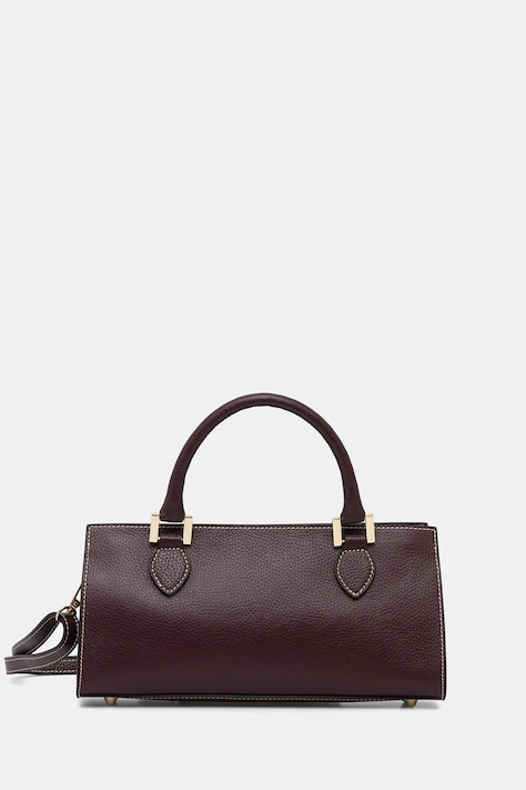 Answear.LAB torebka skórzana kolor bordowy