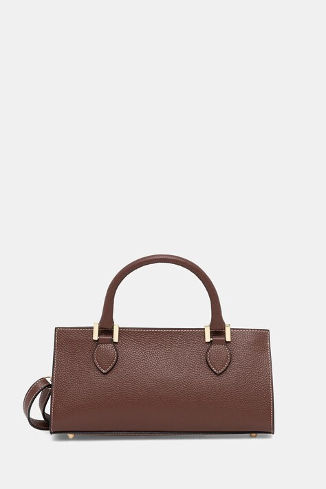 Answear.LAB torebka skórzana kolor brązowy