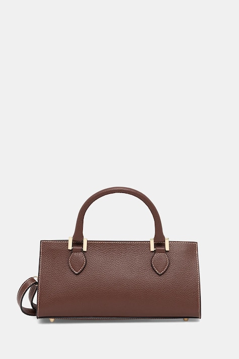 Answear.LAB torebka skórzana kolor brązowy