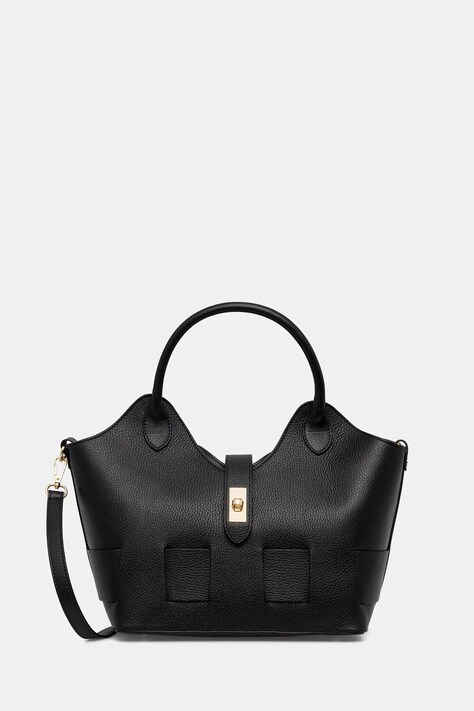 Answear.LAB torebka skórzana kolor czarny