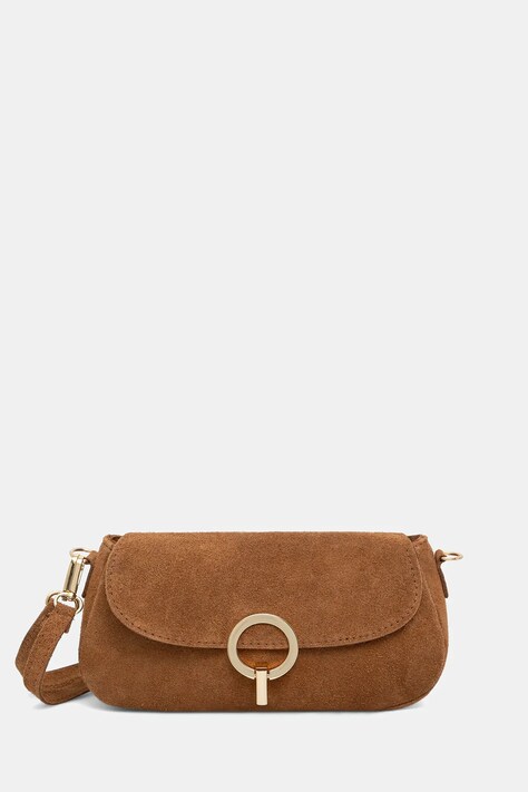 Answear.LAB torebka zamszowa kolor brązowy