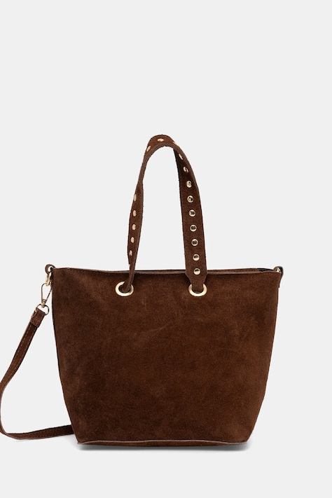 Answear.LAB torebka zamszowa kolor brązowy