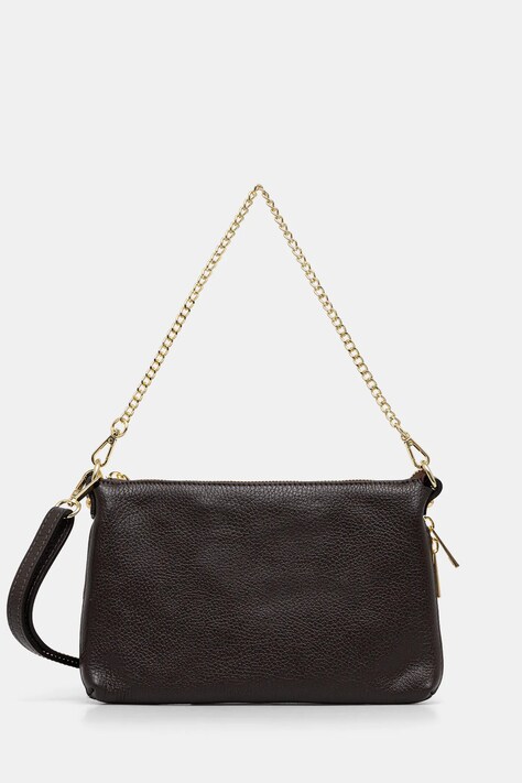 Answear.LAB torebka skórzana kolor brązowy