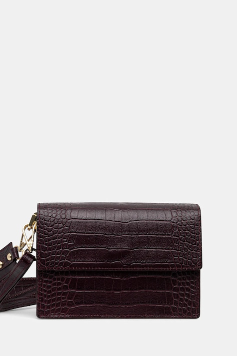 Answear.LAB torebka skórzana kolor bordowy