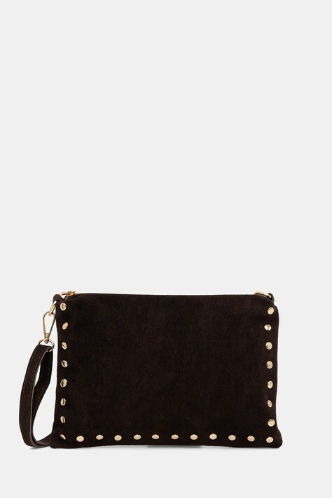 Answear.LAB torebka zamszowa kolor brązowy