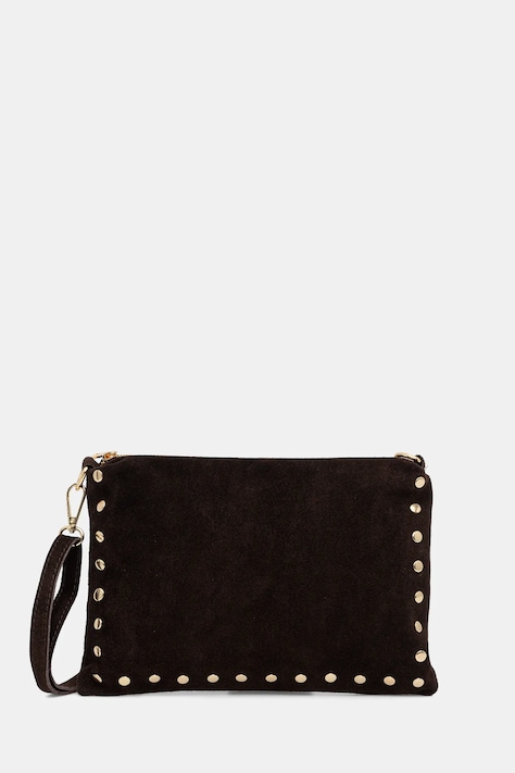 Answear.LAB torebka zamszowa kolor brązowy