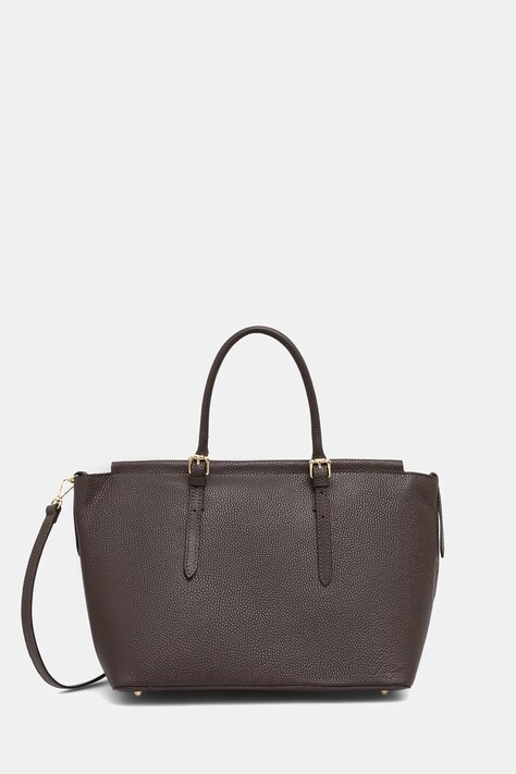 Answear.LAB torebka skórzana kolor brązowy