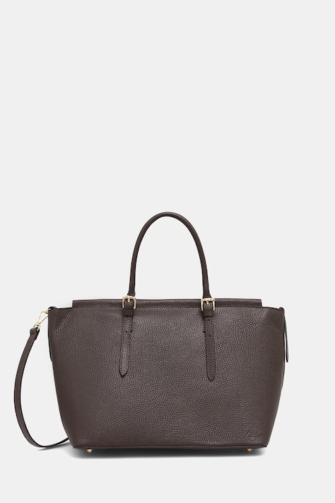 Answear.LAB torebka skórzana kolor brązowy