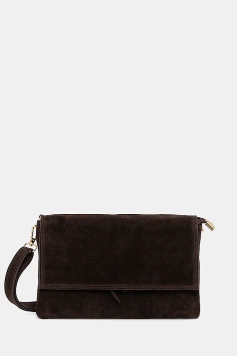 Answear.LAB torebka zamszowa kolor brązowy