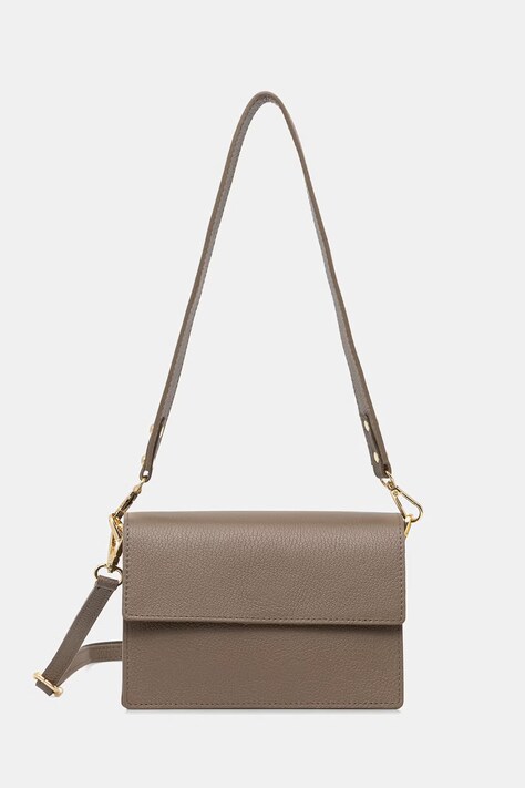 Answear.LAB torebka crossbody damska skórzana beżowa