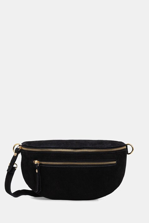 Answear.LAB saszetka zamszowa kolor czarny