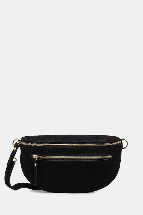 Answear.LAB saszetka zamszowa kolor czarny