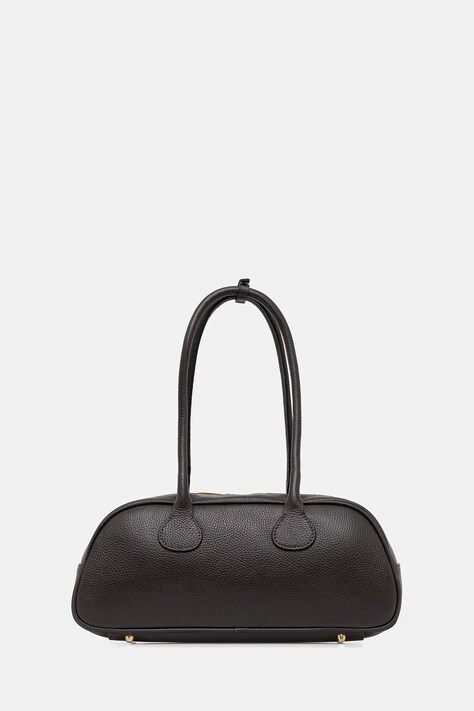 Answear.LAB torebka skórzana kolor brązowy