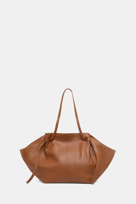 Answear.LAB torebka skórzana kolor brązowy