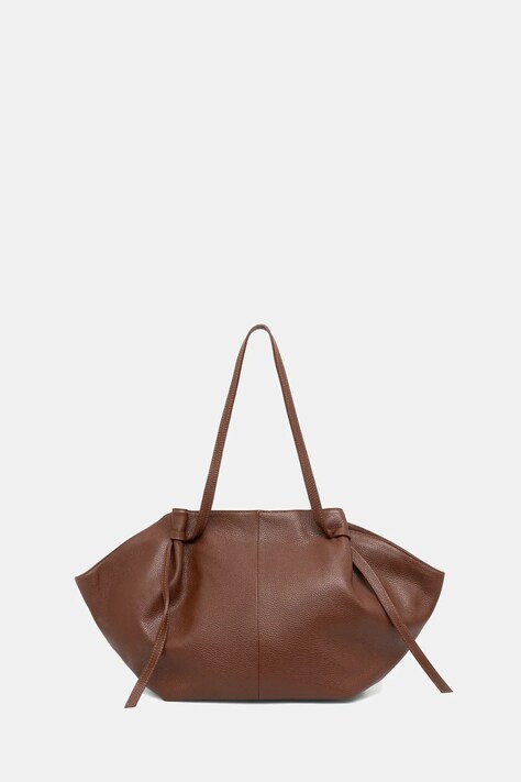 Answear.LAB torebka skórzana kolor brązowy