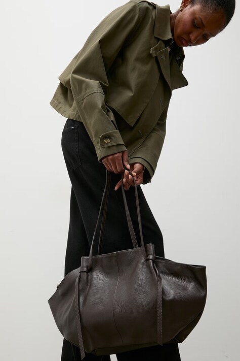 Answear.LAB poseta de piele culoarea maro
