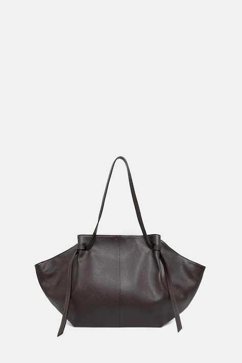 Answear.LAB torebka skórzana kolor brązowy