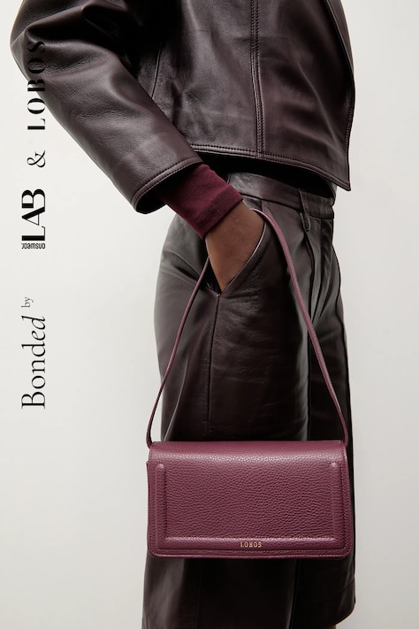 Bonded by Answear.LAB & LOBOS torebka skórzana kolor bordowy