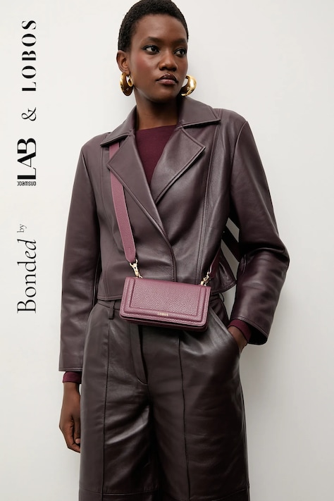 Bonded by Answear.LAB & LOBOS torebka skórzana kolor bordowy