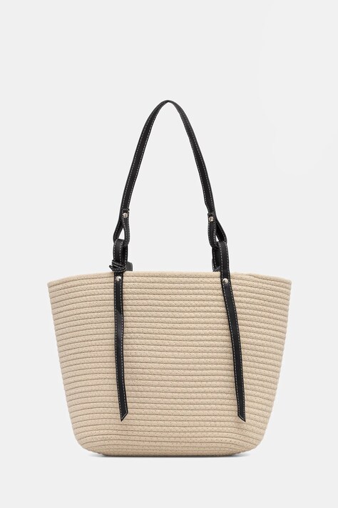 Answear.LAB torba plażowa kolor beżowy