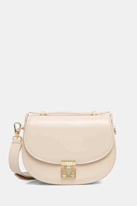 Answear.LAB torebka skórzana kolor beżowy