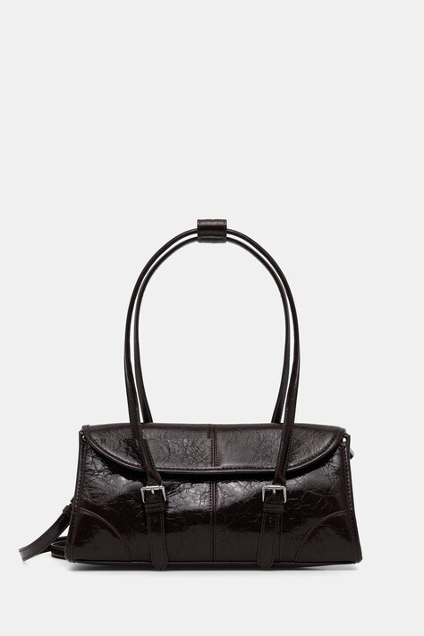 Answear.LAB torebka skórzana kolor bordowy