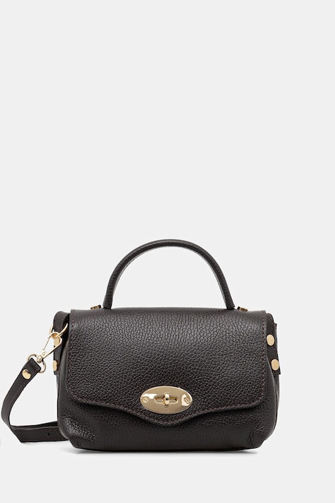 Answear.LAB torebka skórzana kolor brązowy