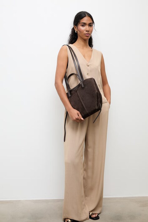 Answear.LAB velúr táska barna